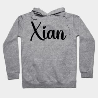 Xian, Typography Name Hoodie